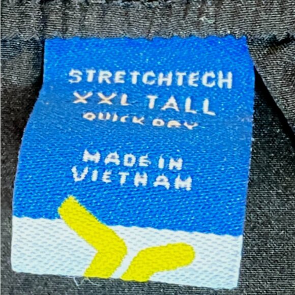 Never Not Hustling Drawstring Parachute Cargo Pants Sz XXL Tall Black #107M - Picture 7 of 9